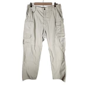 5.11 TACTICAL SERIES Men's Tan Textured Heavy Cargo Wide Leg Pants SZ 36x30